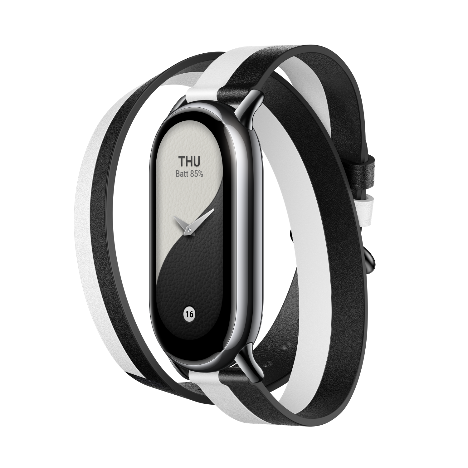 Xiaomi Smart Band 8 Double Wrap Strap - Sort og hvid